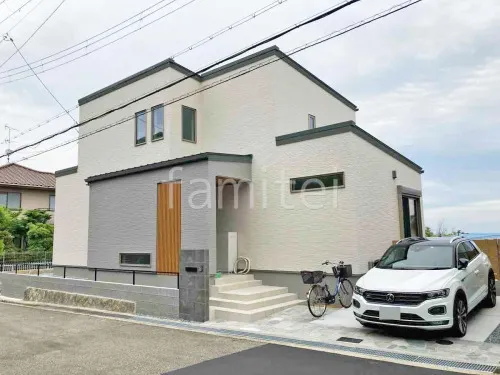 宝塚市 新築シンプル オープン外構