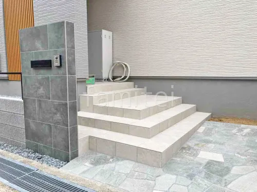 宝塚市 新築シンプル オープン外構