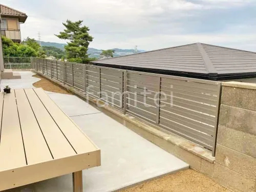 宝塚市 新築シンプル オープン外構