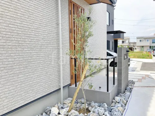 大和高田市 新築シンプル オープン外構