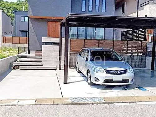 海南市 新築シンプル オープン外構