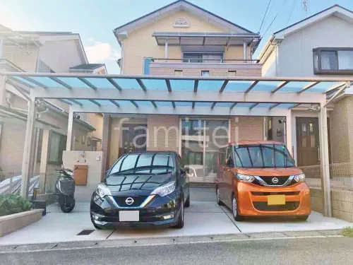 リフォームシンプル オープン外構