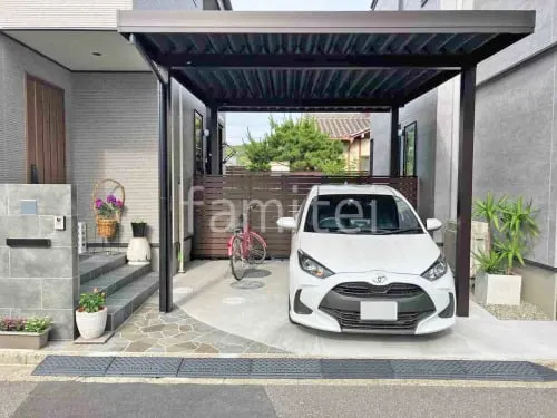 和歌山市 新築シンプル オープン外構