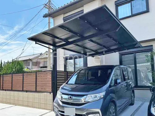 斑鳩町 新築シンプル オープン外構