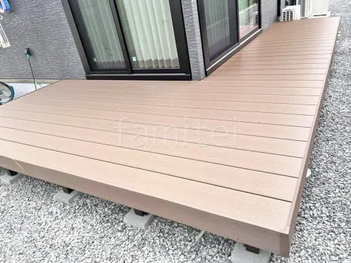 南山城村 新築シンプル オープン外構