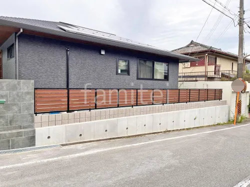 南山城村 新築シンプル オープン外構