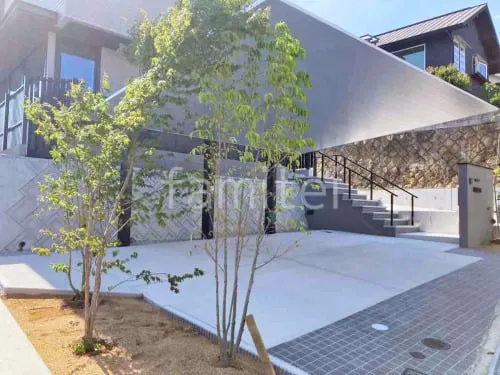 宝塚市 新築シンプル オープン外構