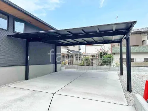 平群町 新築シンプル オープン外構