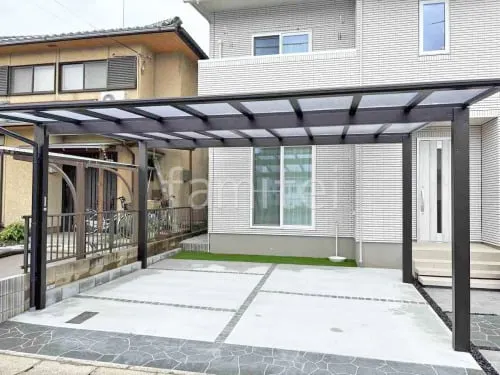 大津市 新築シンプル オープン外構