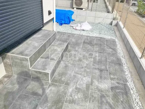 宝塚市 新築シンプル オープン外構