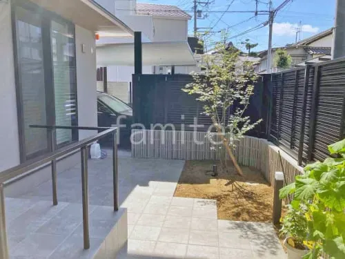 堺市 新築シンプル クローズ外構