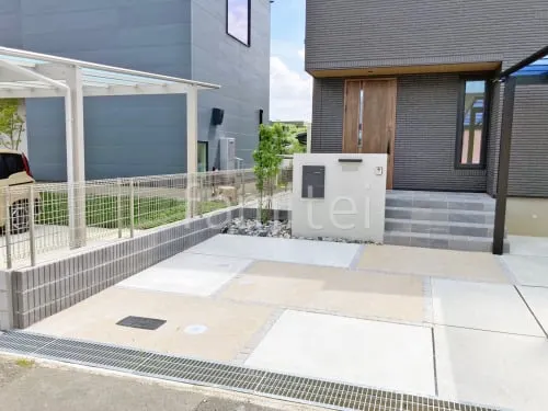 奈良市 新築シンプル オープン外構