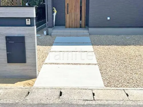 栗東市 新築シンプル オープン外構