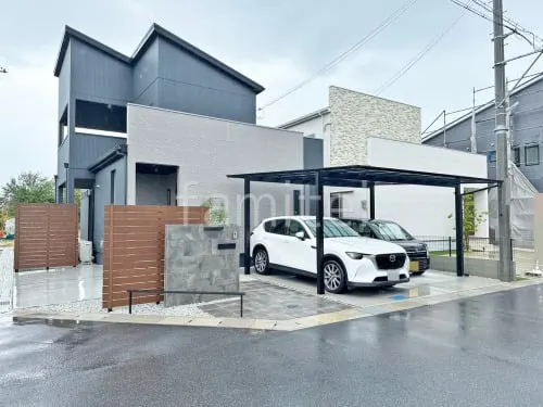 広陵町 新築シンプル オープン外構