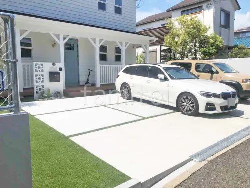 四條畷市 新築シンプル オープン外構