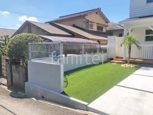 四條畷市 新築シンプル オープン外構