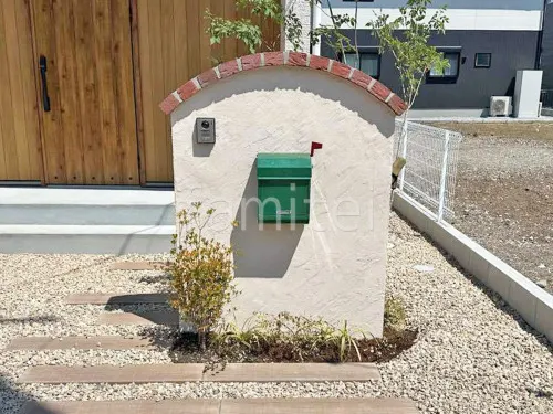 愛荘町 新築ナチュラル オープン外構