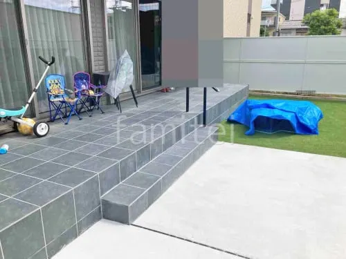 大阪市 新築シンプル オープン外構