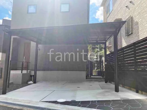 寝屋川市 新築シンプル オープン外構