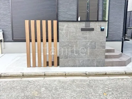 羽曳野市 新築シンプル オープン外構