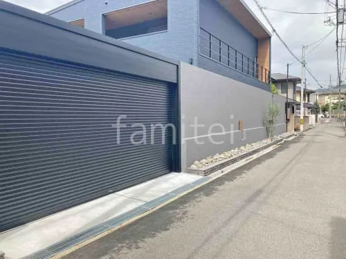 大阪市 新築ハイクラス クローズ外構