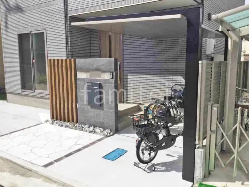 八尾市 新築シンプル オープン外構