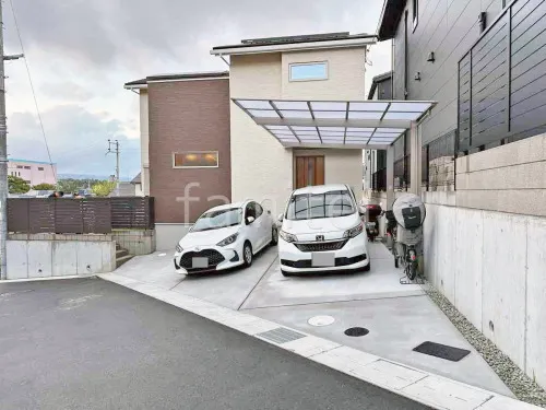 上牧町 新築ベーシック オープン外構