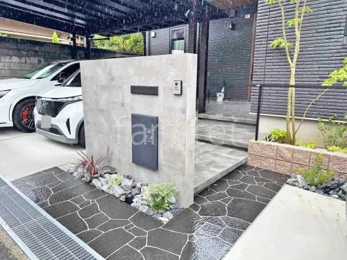 奈良市 新築シンプル オープン外構