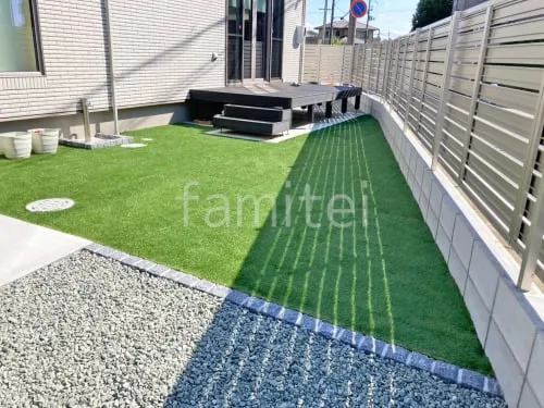 斑鳩町 新築シンプル オープン外構