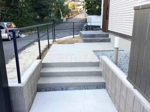 宝塚市 新築ベーシック オープン外構