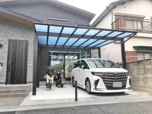 大阪市 新築シンプル オープン外構