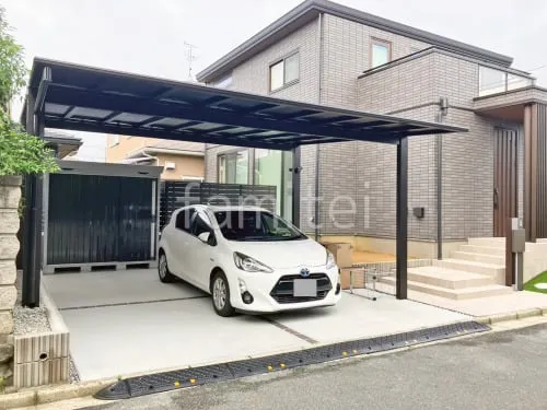 斑鳩町 新築ベーシック オープン外構