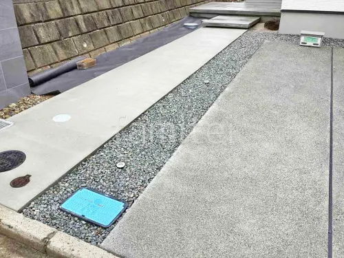 猪名川町 新築シンプル オープン外構