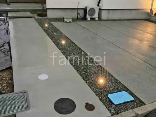 猪名川町 新築シンプル オープン外構