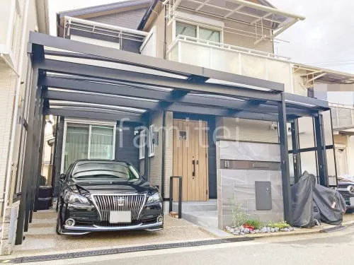 枚方市 リフォームシンプル オープン外構