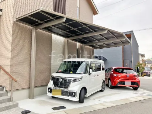 上牧町 新築シンプル オープン外構