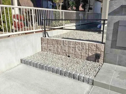 川西市 新築シンプル オープン外構