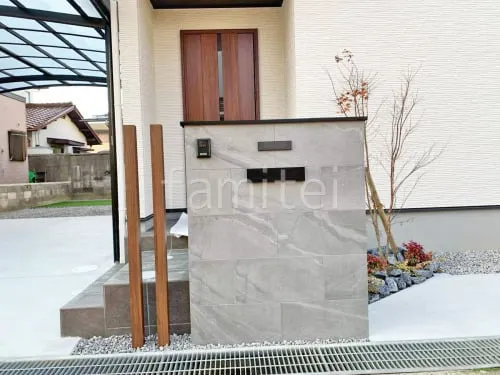 草津市 新築シンプル オープン外構