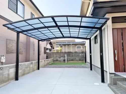 草津市 新築シンプル オープン外構