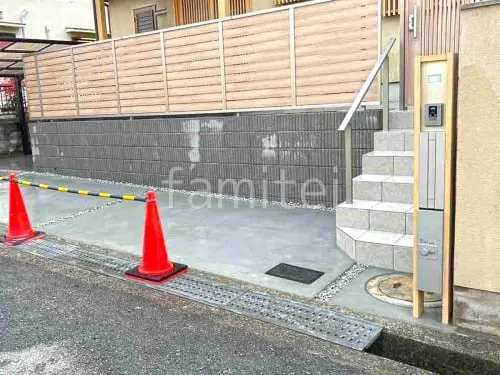 上牧町 リフォームベーシック セミクローズ外構