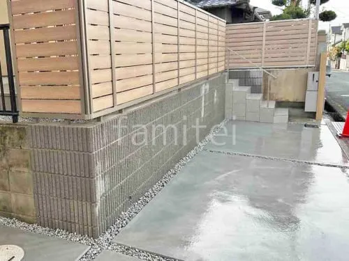 上牧町 リフォームベーシック セミクローズ外構