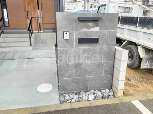 和泉市 新築シンプル オープン外構