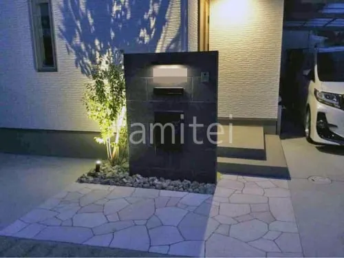 羽曳野市 新築シンプル オープン外構