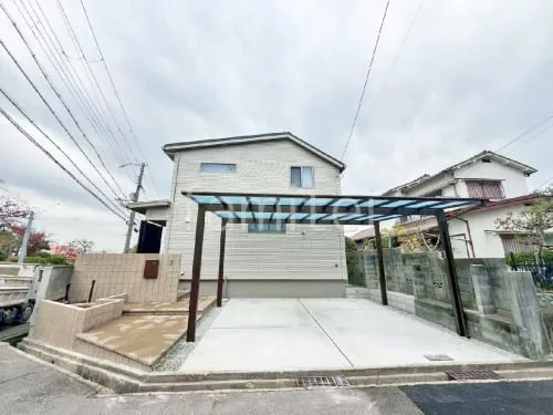 明石市 新築シンプル オープン外構