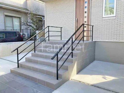 川西市 新築シンプル オープン外構