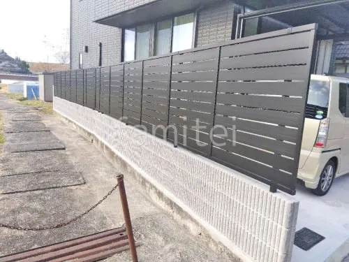 高槻市 新築シンプル オープン外構