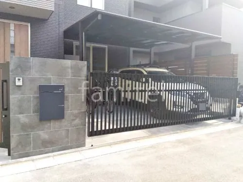 大阪市 新築シンプル クローズ外構