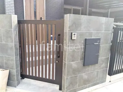 大阪市 新築シンプル クローズ外構