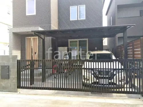 大阪市 新築シンプル クローズ外構