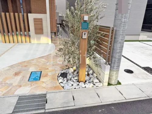 大津市 新築シンプル オープン外構